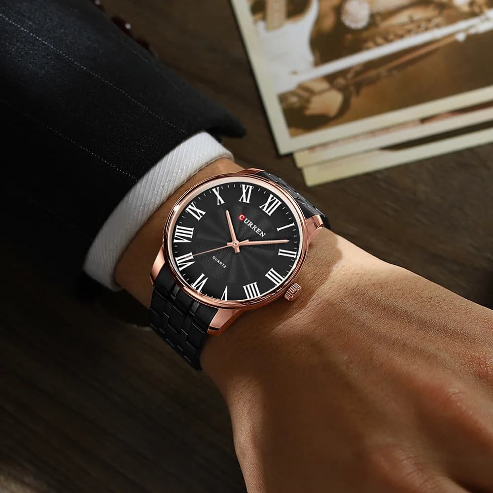 Curren 8422 Black-Gold — фото 3