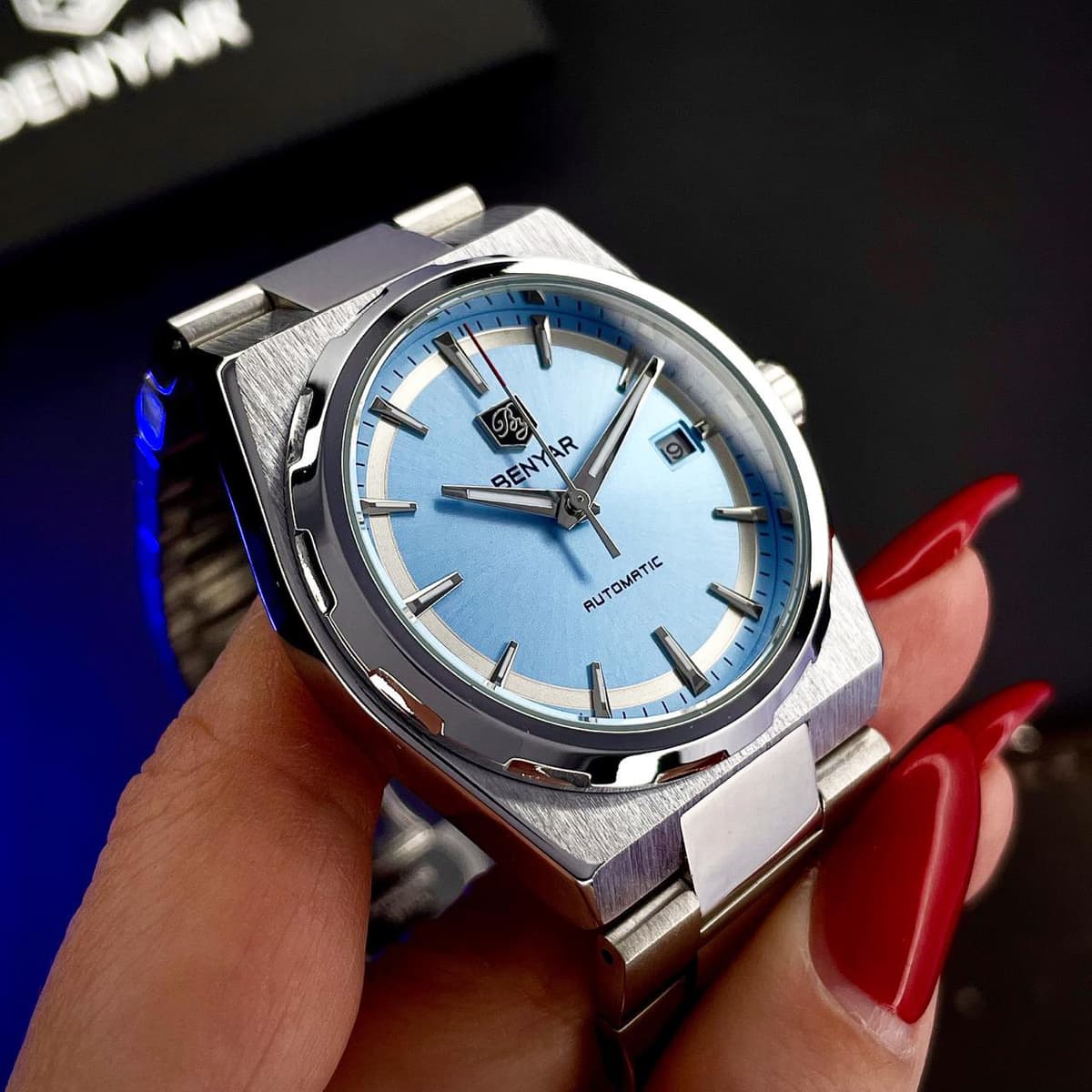 Benyar BY-5203 Silver-Ligh Blue — фото 2