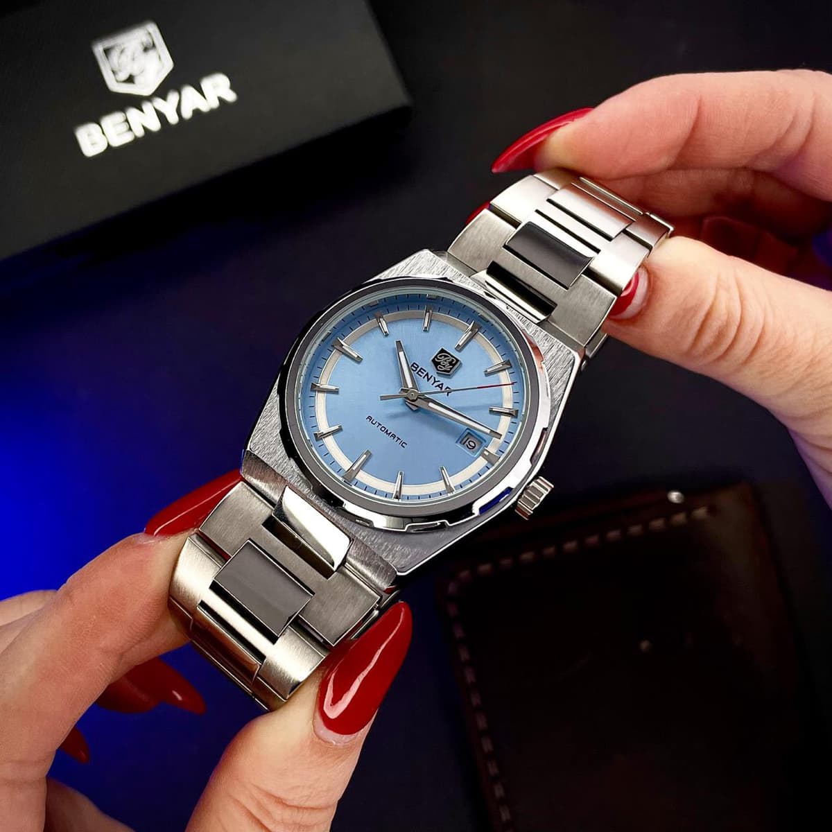 Benyar BY-5203 Silver-Ligh Blue — фото 4