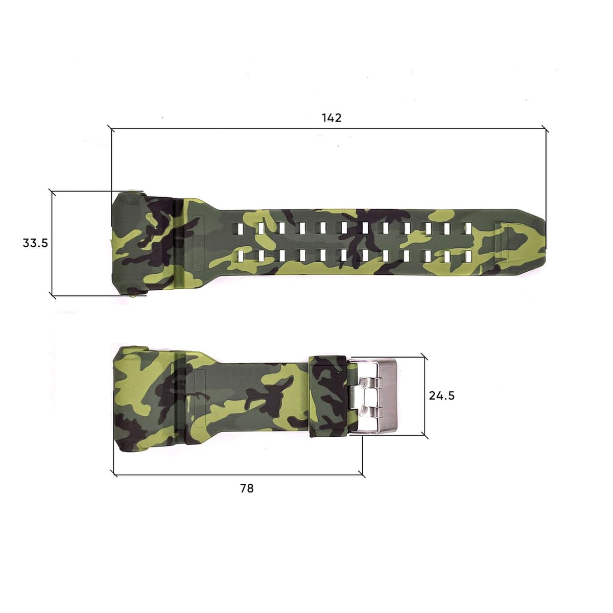 Ремінець для годинника Skmei 1968CMGN Camo Green — фото 3