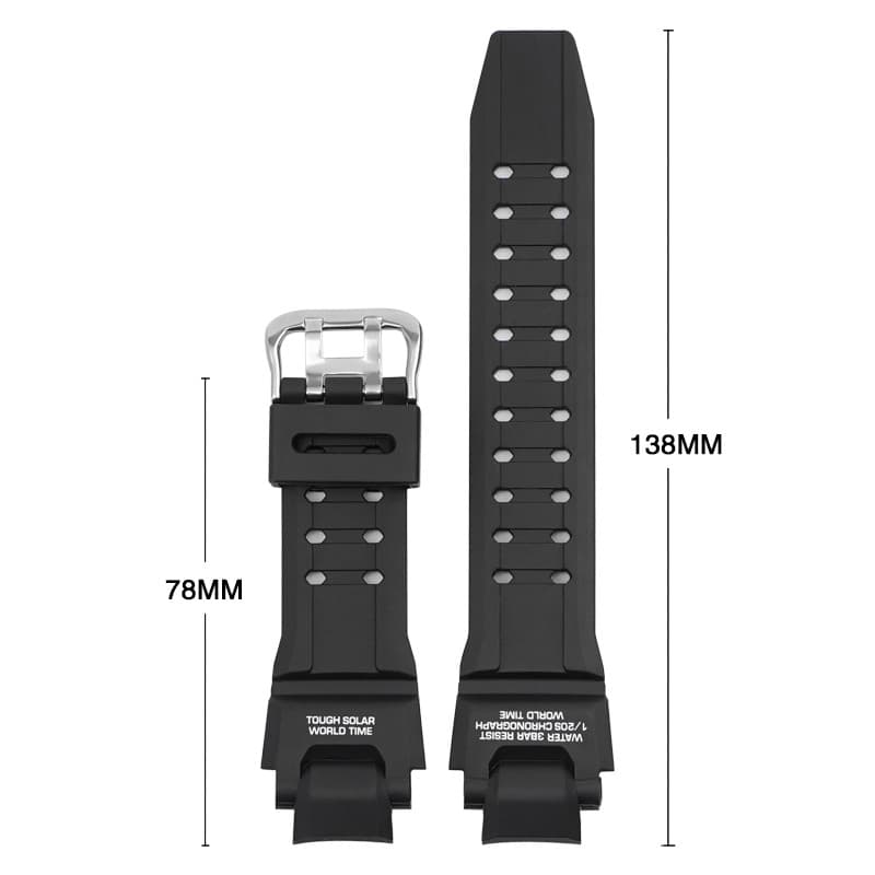 Ремінець для Casio G-Shock GW-A1000/GW-4000/GA-1000 Army Green Silver — фото 2
