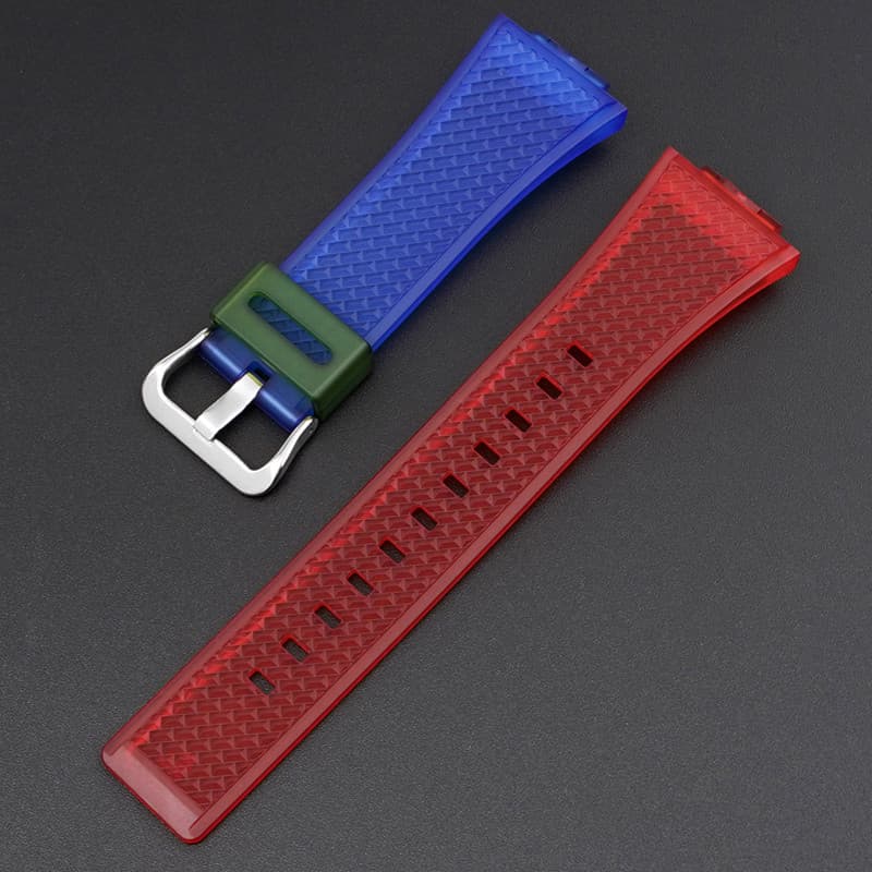 Ремінець для Casio G-Shock GA-100/110 Transl-Red-Blue SI — фото 2