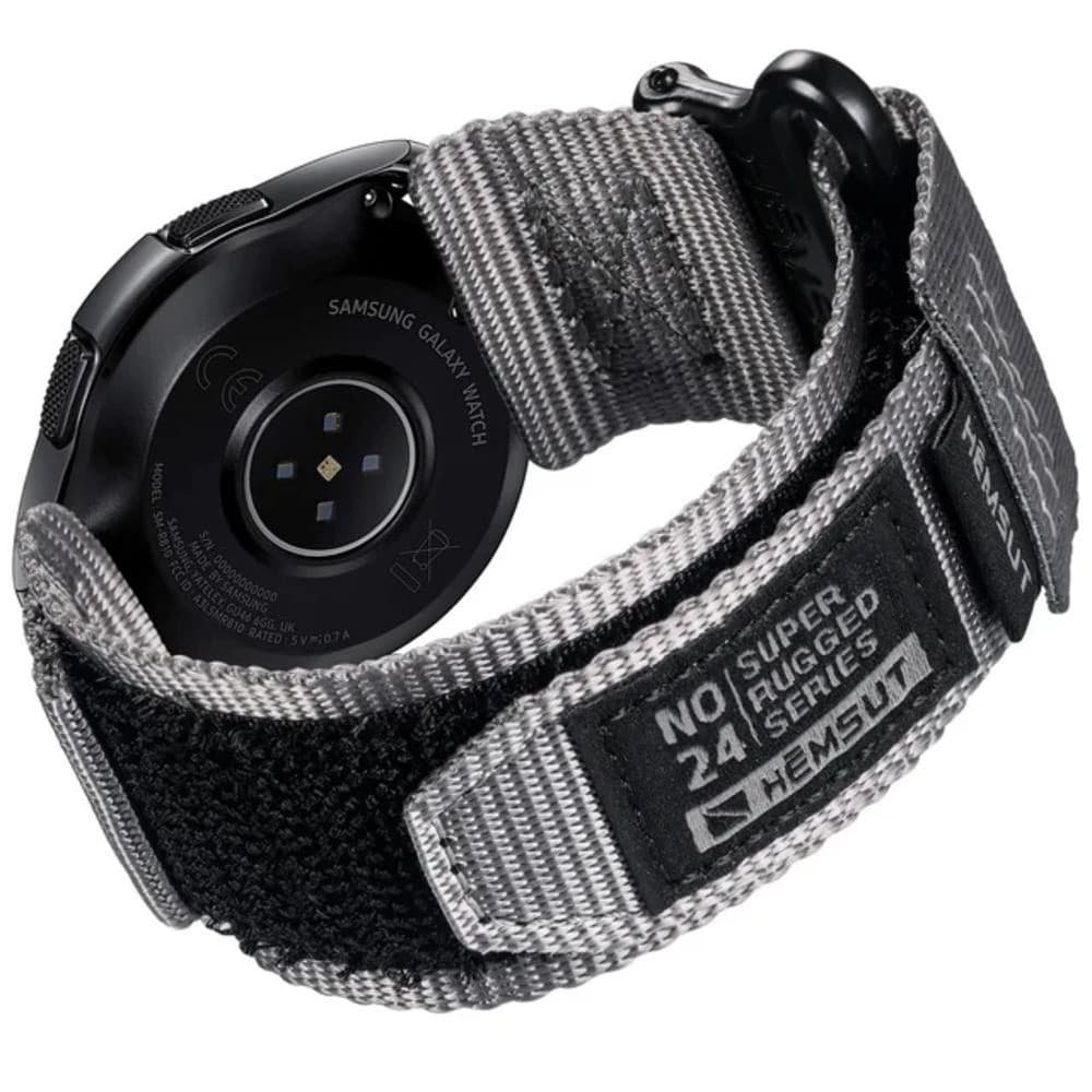 Ремінець для годинника Hemsut HGA121 Super Strong Nylon Grey 20 mm