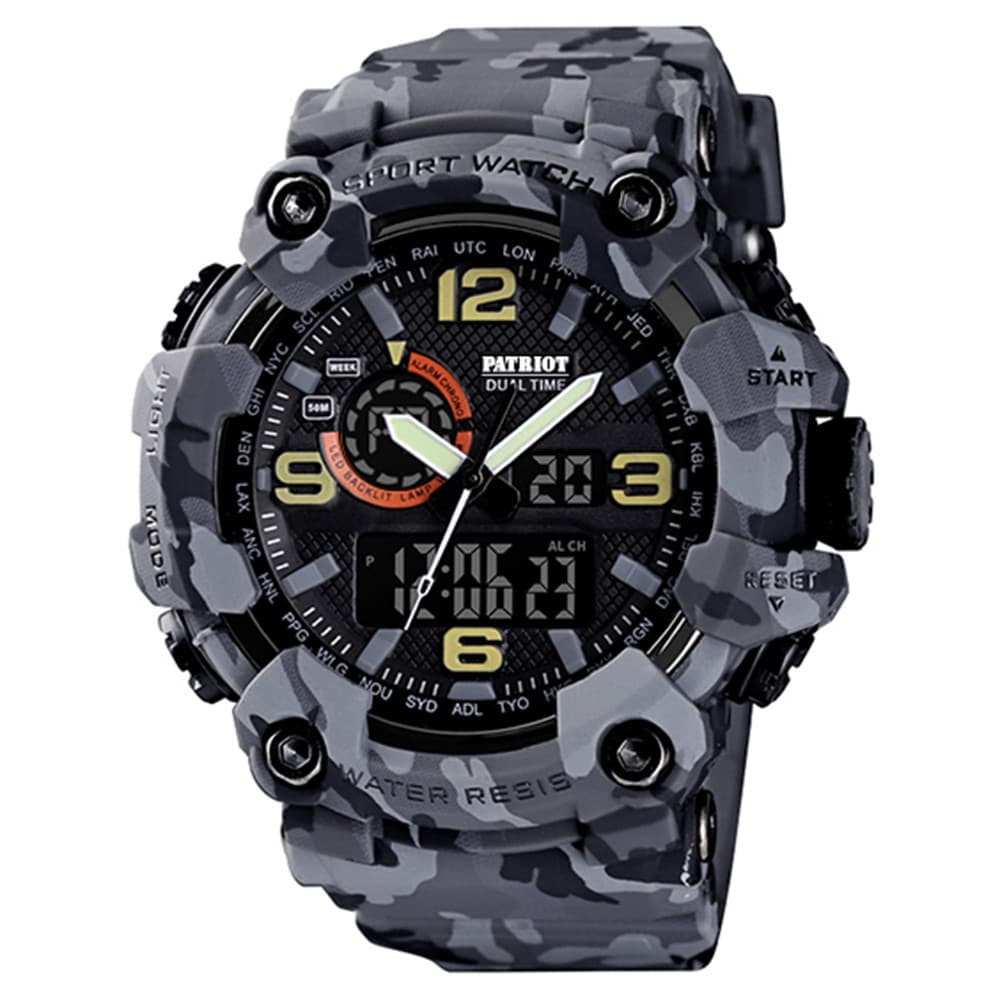 Patriot 002CMGY Camo Gray