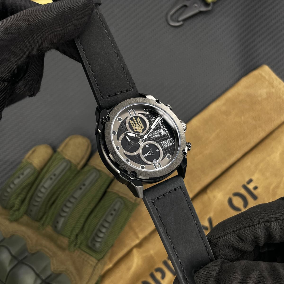 Awarder 016 Тризуб золото All Black — фото 2