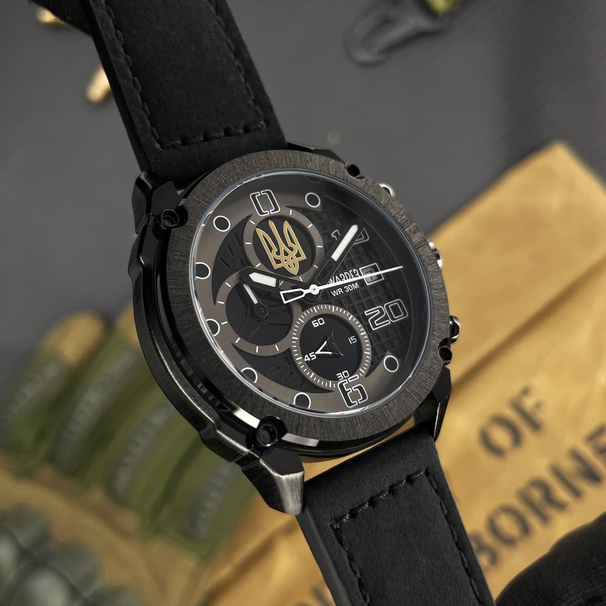 Awarder 016 Тризуб золото All Black — фото 3