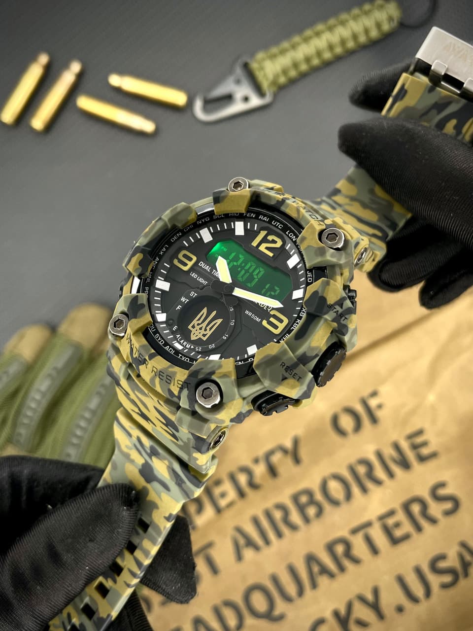 Awarder 003 Тризуб золото Army Green — фото 2