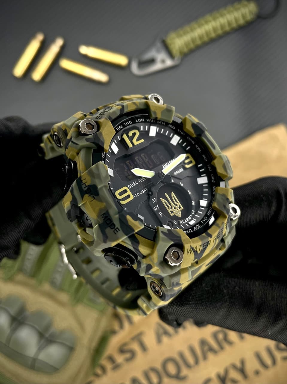 Awarder 003 Тризуб золото Army Green — фото 3