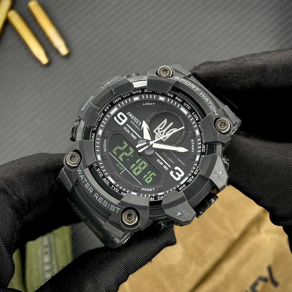 Awarder 001 Тризуб срібло Black — фото 10