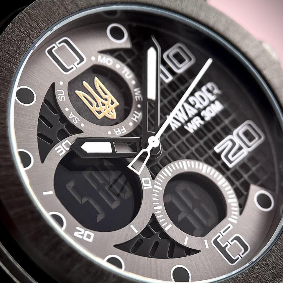 Awarder 017 Тризуб золото All Black Steel — фото 2