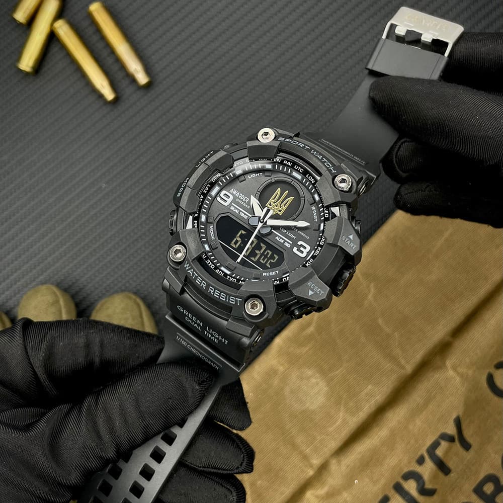 Awarder 001 Тризуб золото All Black — фото 2
