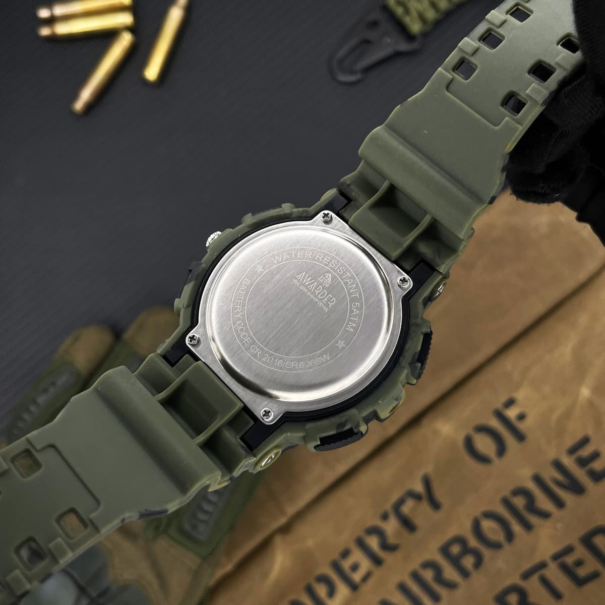 Awarder 005 Тризуб срібло Camo Green — фото 3
