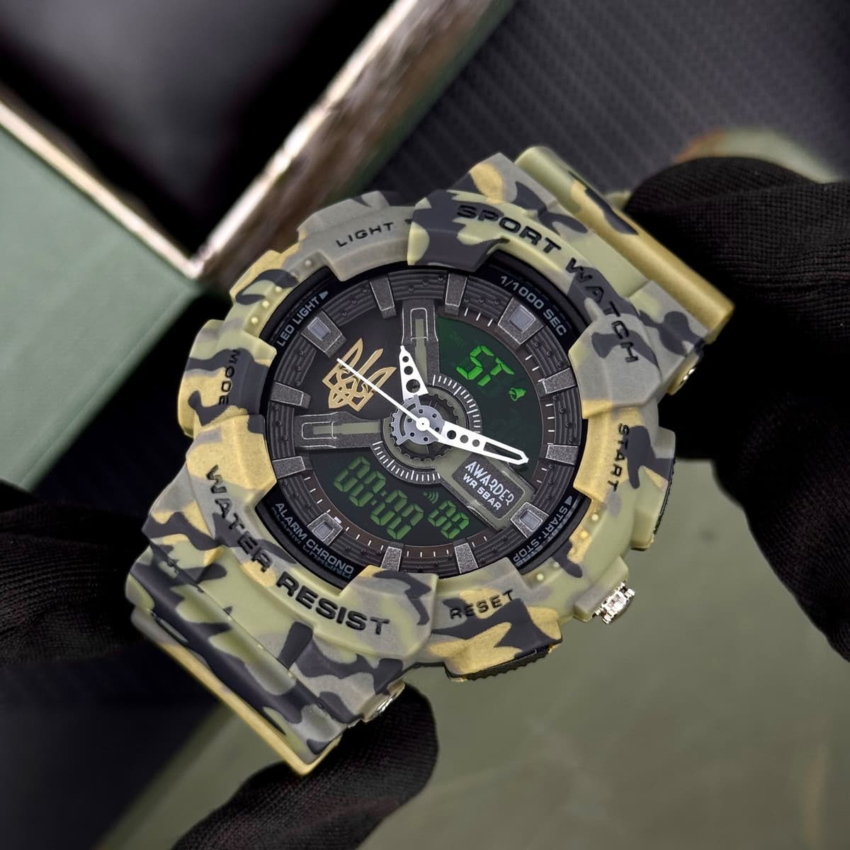 Awarder 005 Тризуб золото Camo Green — фото 7