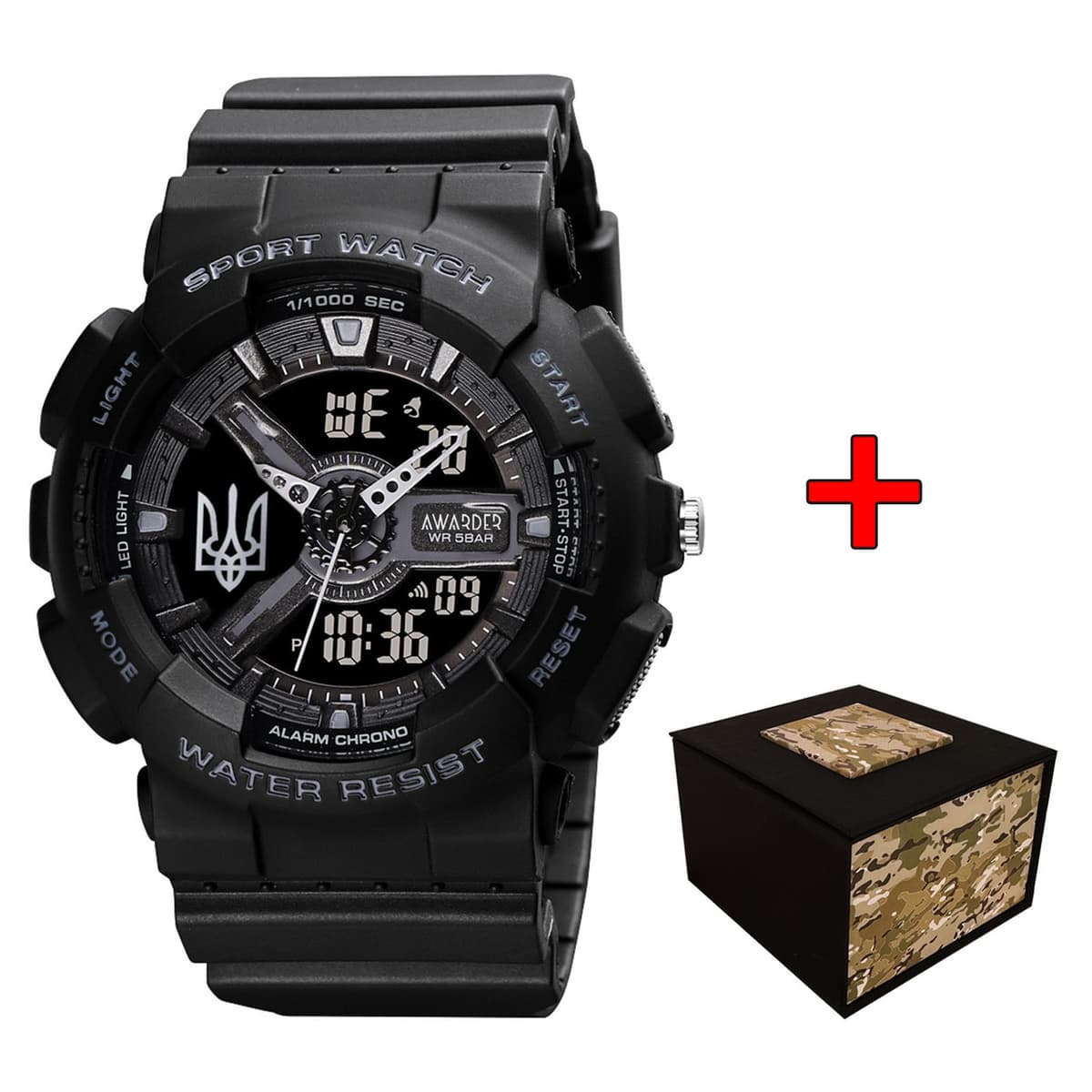 Awarder 005 Тризуб срібло  Black — фото 1