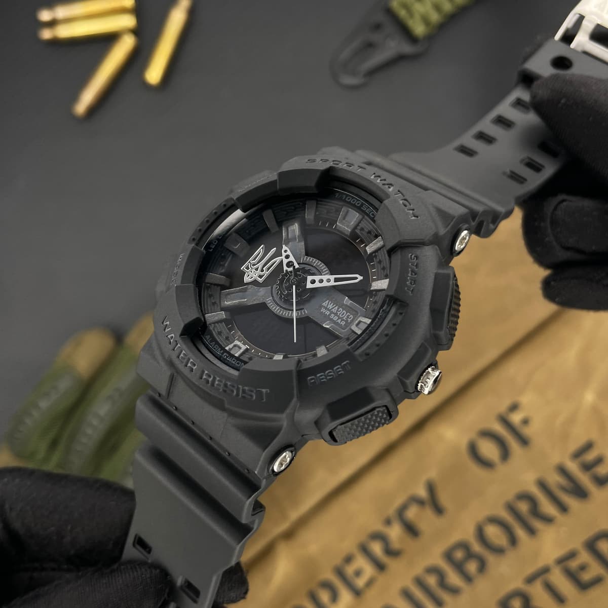Awarder 005 Тризуб срібло  Black — фото 2