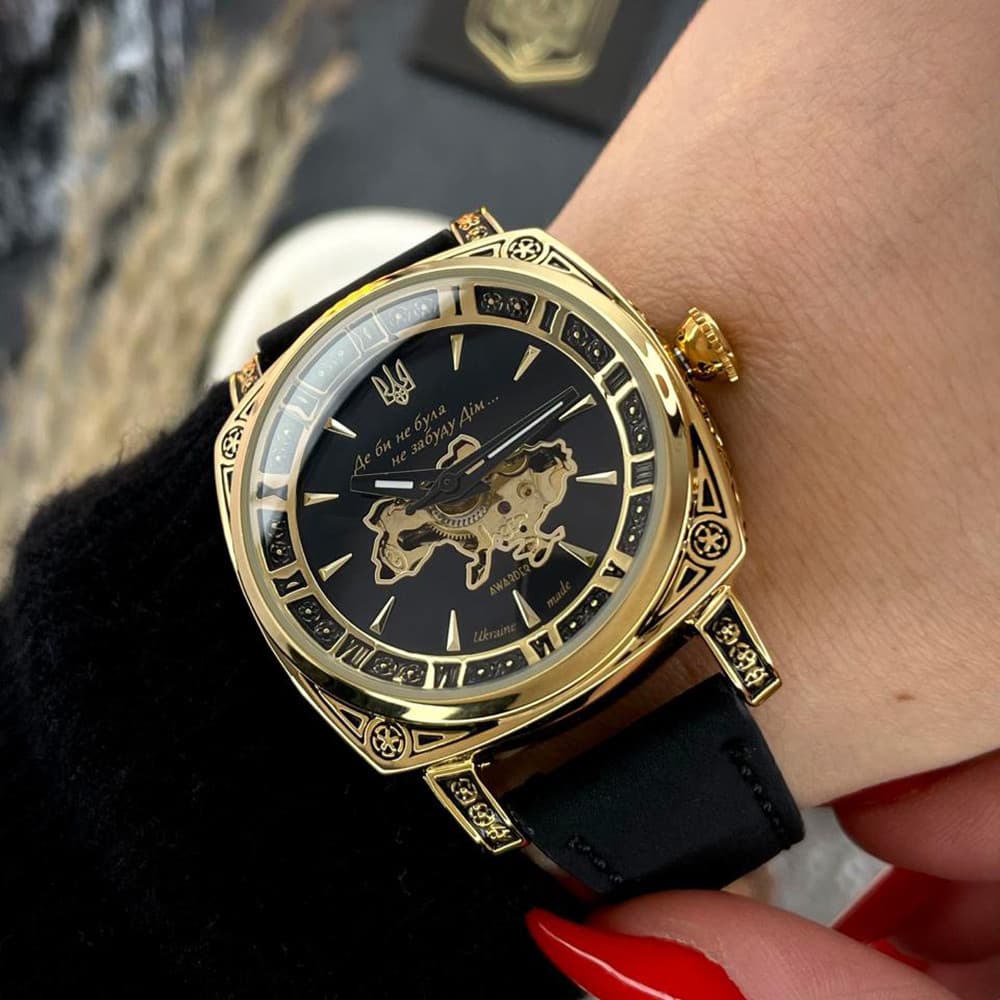 Awarder 021-3D Де би не була Gold-Black-Black Leather — фото 4