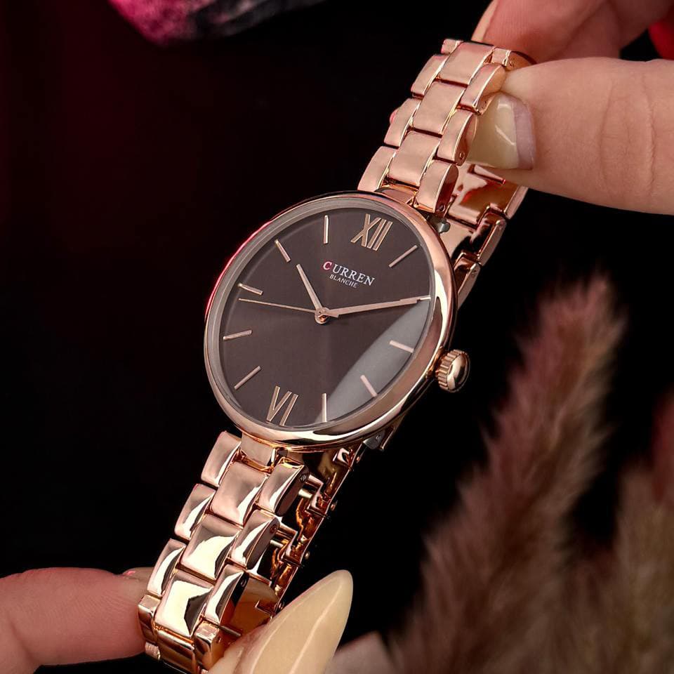 Curren 9017 Rose Gold-Red — фото 3