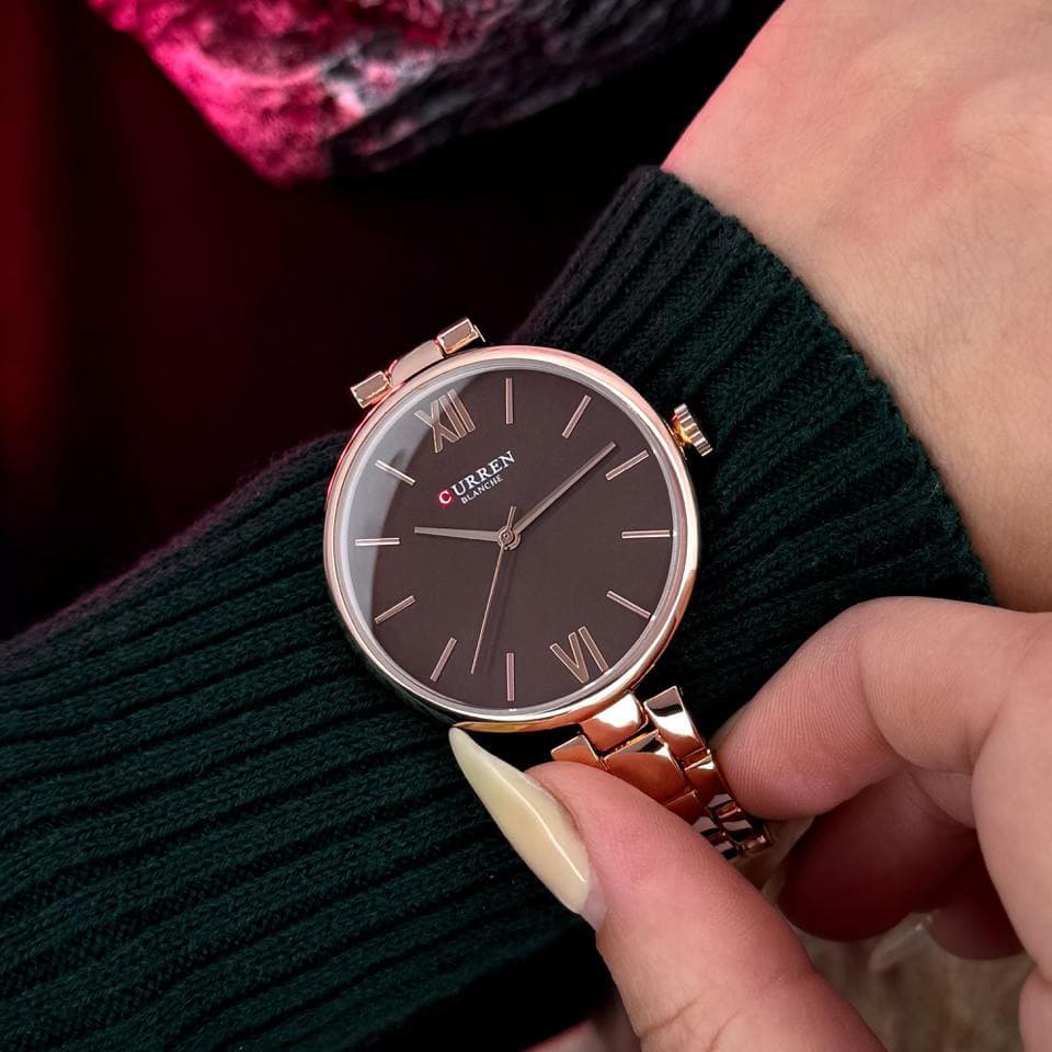 Curren 9017 Rose Gold-Red — фото 4