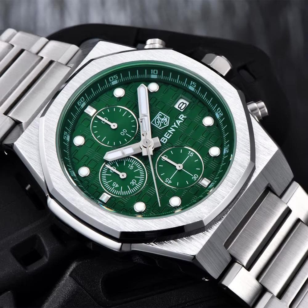 Benyar BY-5216 Silver-Green — фото 4
