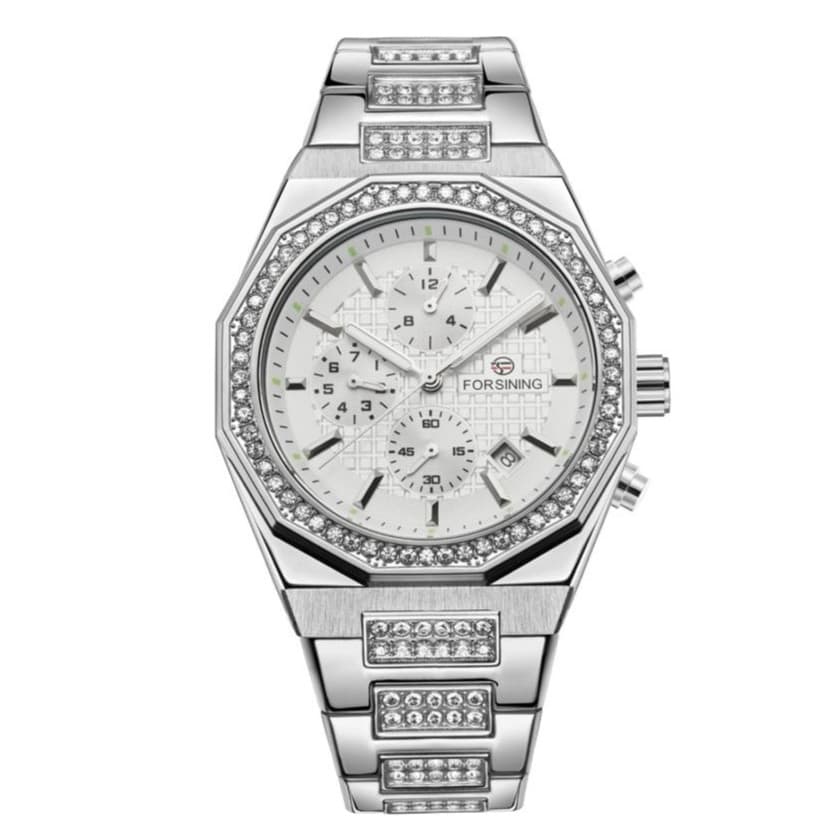 Forsining 8314 Silver-White Steel