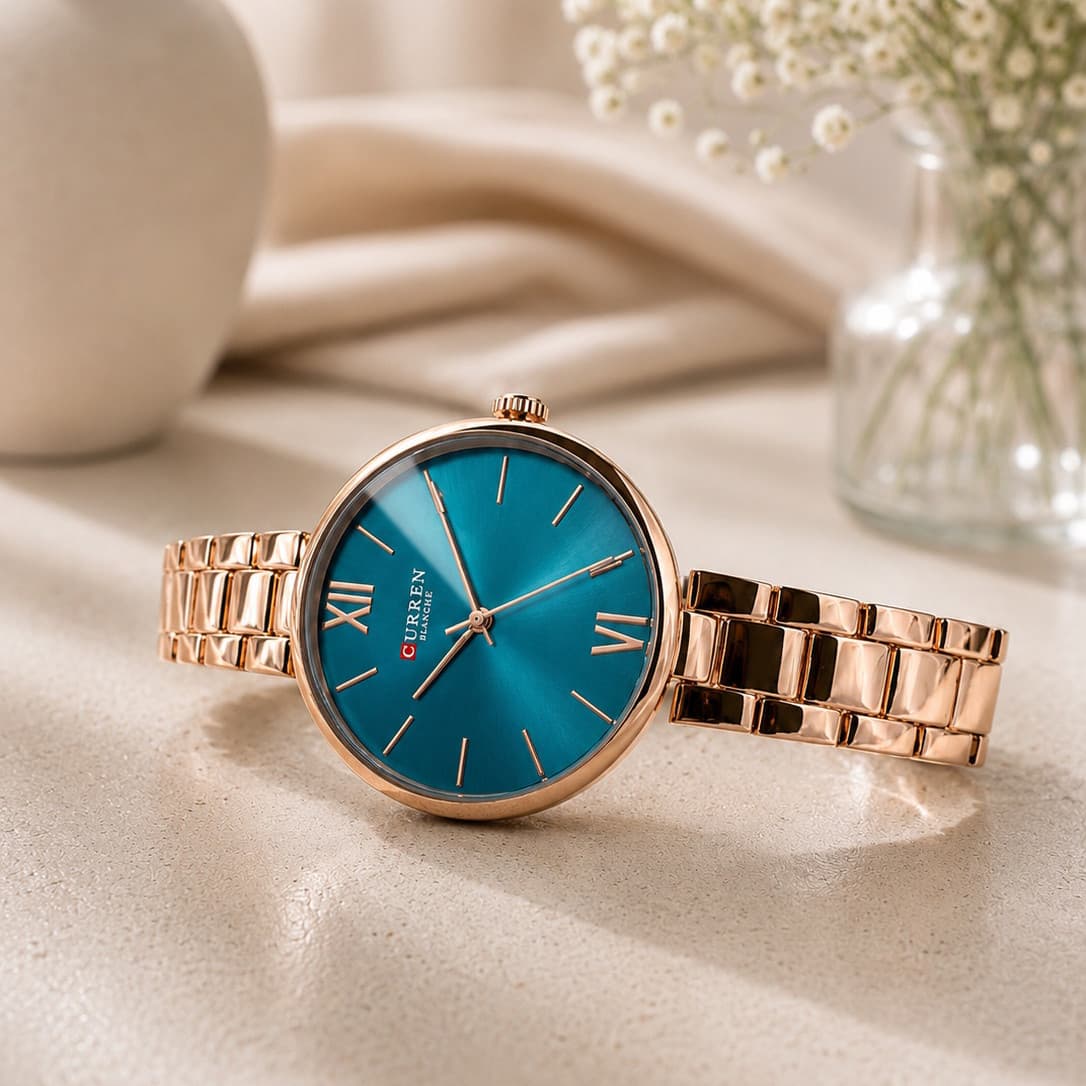 Curren 9017 Rose Gold-Blue — фото 3