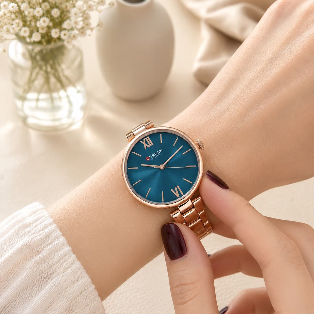 Curren 9017 Rose Gold-Blue — фото 4