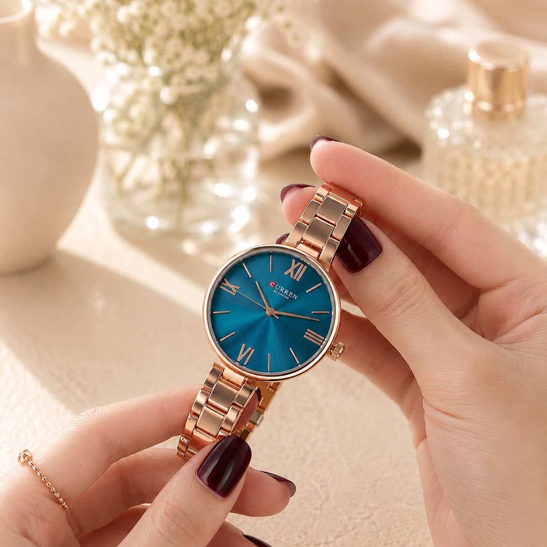 Curren 9017 Rose Gold-Blue — фото 5