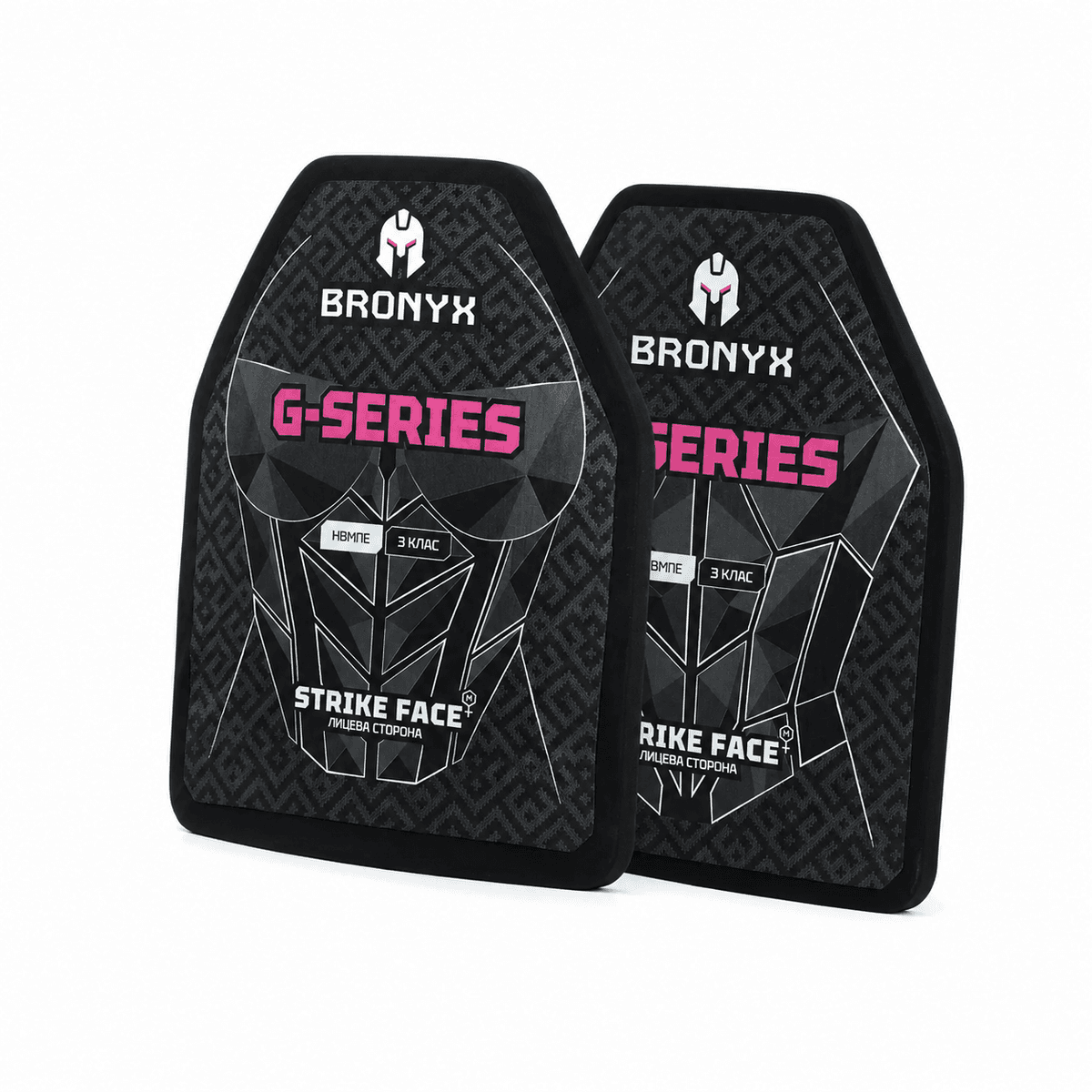 Бронеплити BRONYX G-Series (передня та задня)3 клас захисту ДСТУ НВМПЕ Shooter's Cut (M/25*30)